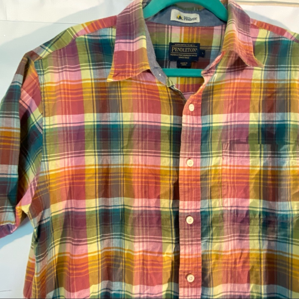 Pendleton Surf Short Sleeve Button Up Size Large - image 2